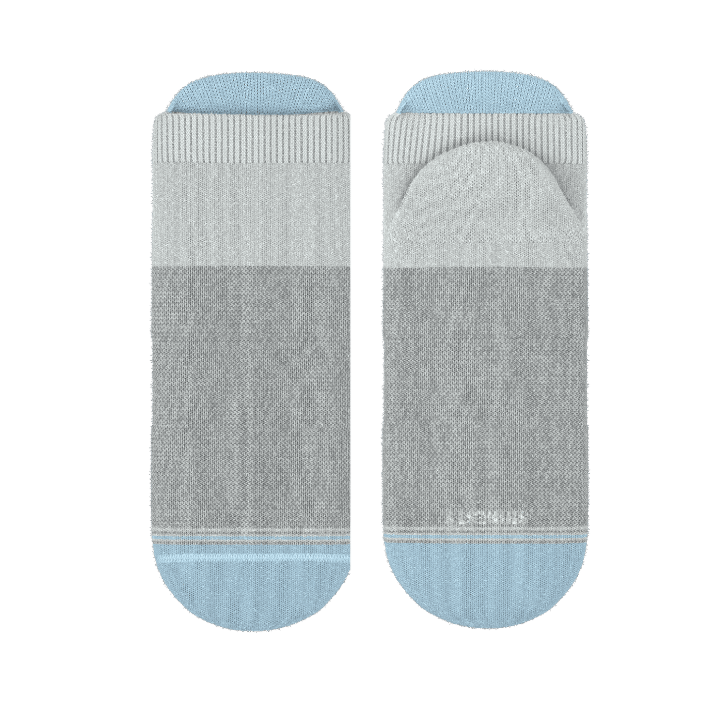 The Pacific Blue | Tri Color Block Heel Hammock™ Ankle Socks