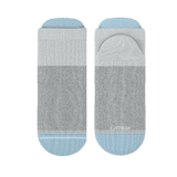 The Pacific Blue | Tri Color Block Heel Hammock™ Ankle Socks