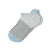 The Pacific Blue | Tri Color Block Heel Hammock™ Ankle Socks