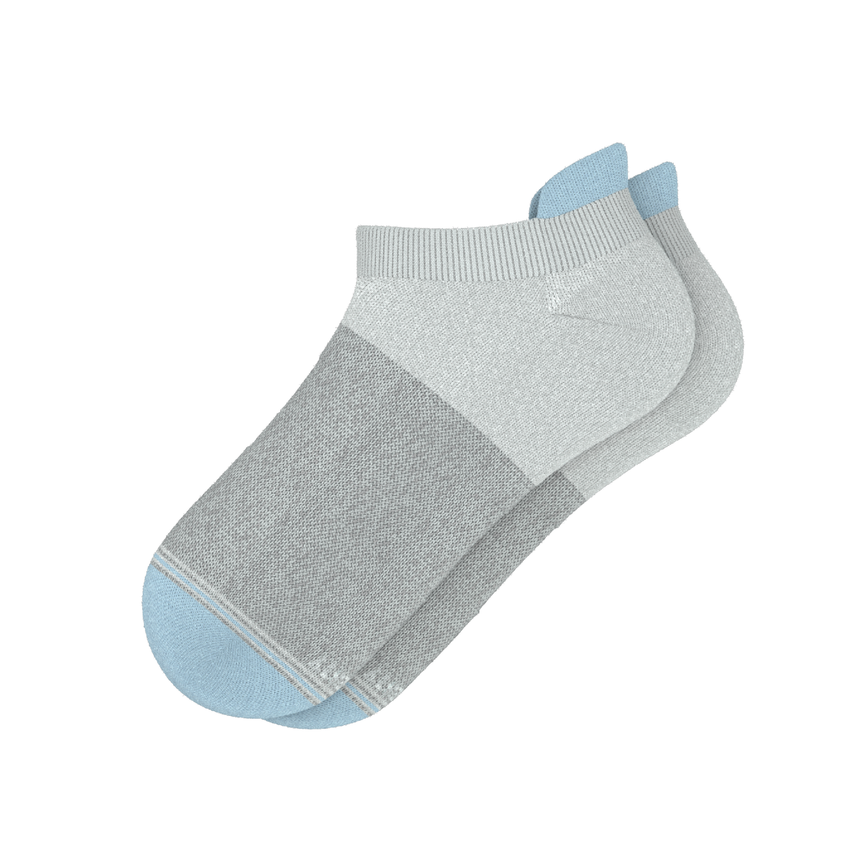 The Pacific Blue | Tri Color Block Heel Hammock™ Ankle Socks - Shinesty - Flyclothing LLC