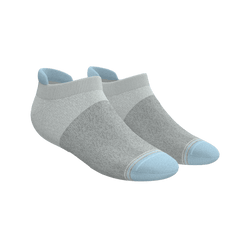 Versatile Solids Mix Pack | Blue Tri Color Block and Solids Heel Hammock™ Ankle Socks 3 Pack
