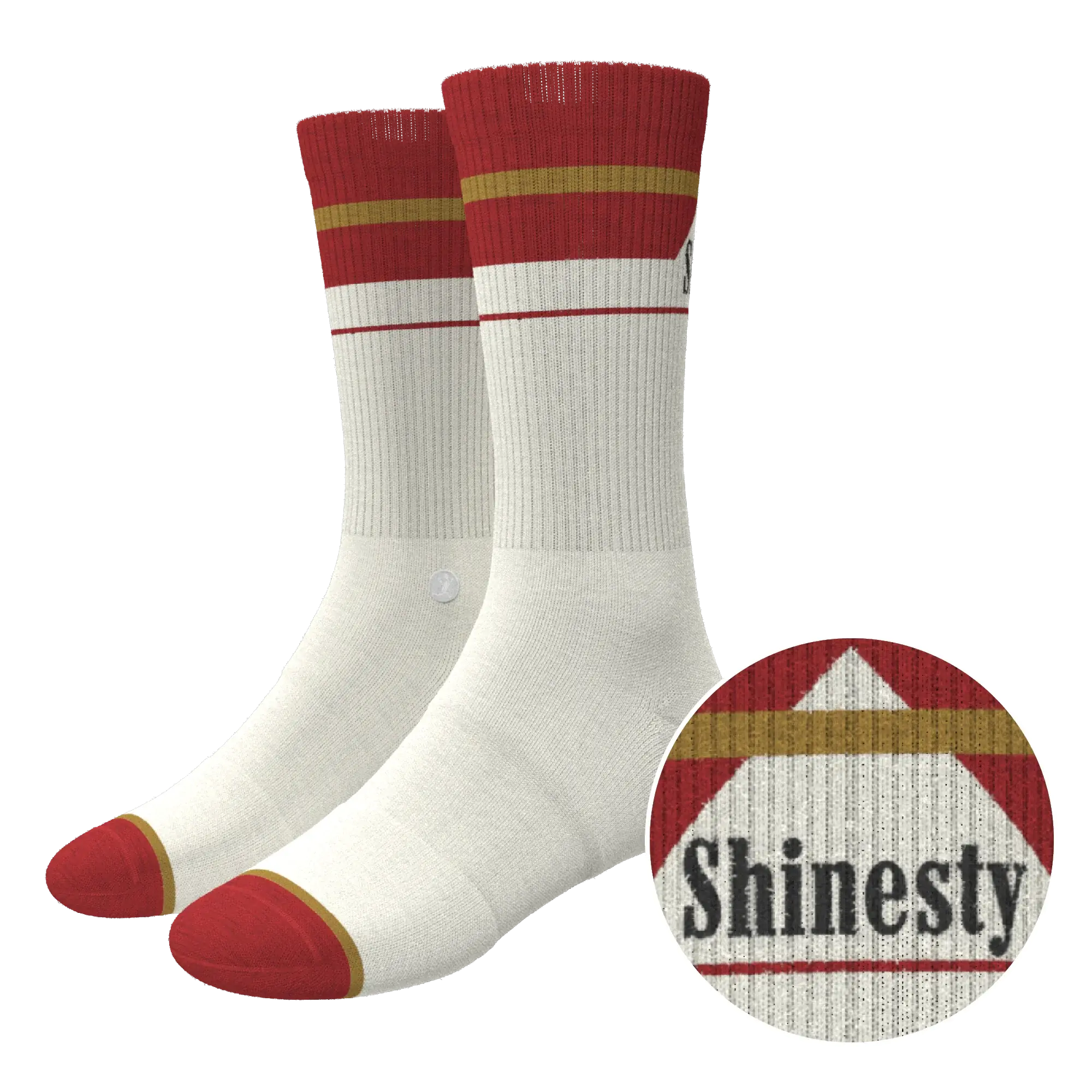 The Pack A Day | Cigarette Heel Hammock™ Crew Socks - Shinesty - Flyclothing LLC