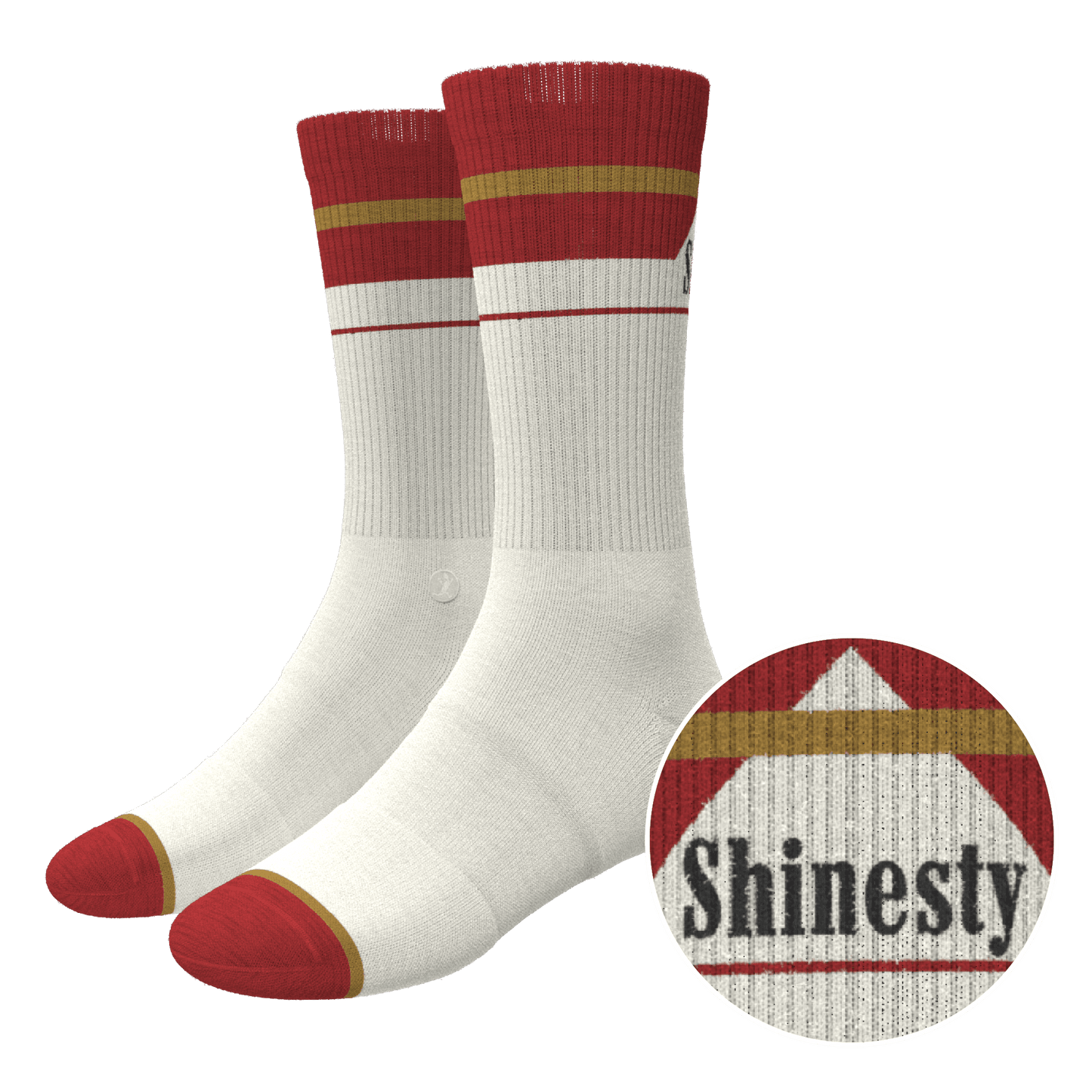 The Pack A Day | Cigarette Heel Hammock™ Crew Socks - Shinesty - Flyclothing LLC