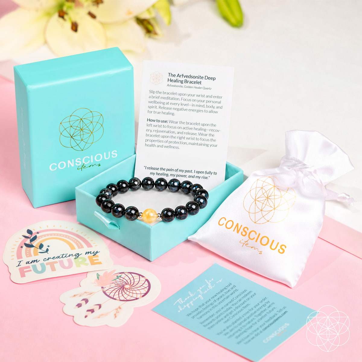 The Arfvedsonite Deep Healing Bracelet - Conscious Items - Flyclothing LLC