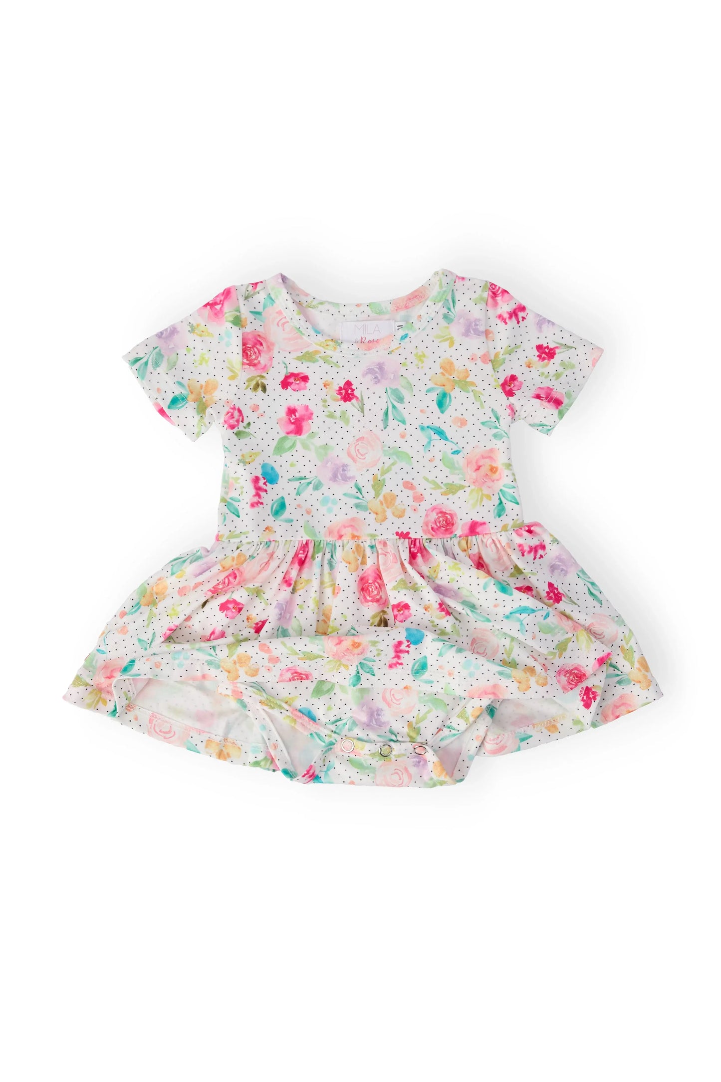 Painted Posies S/S Twirl Bodysuit - Mila & Rose ® - Flyclothing LLC