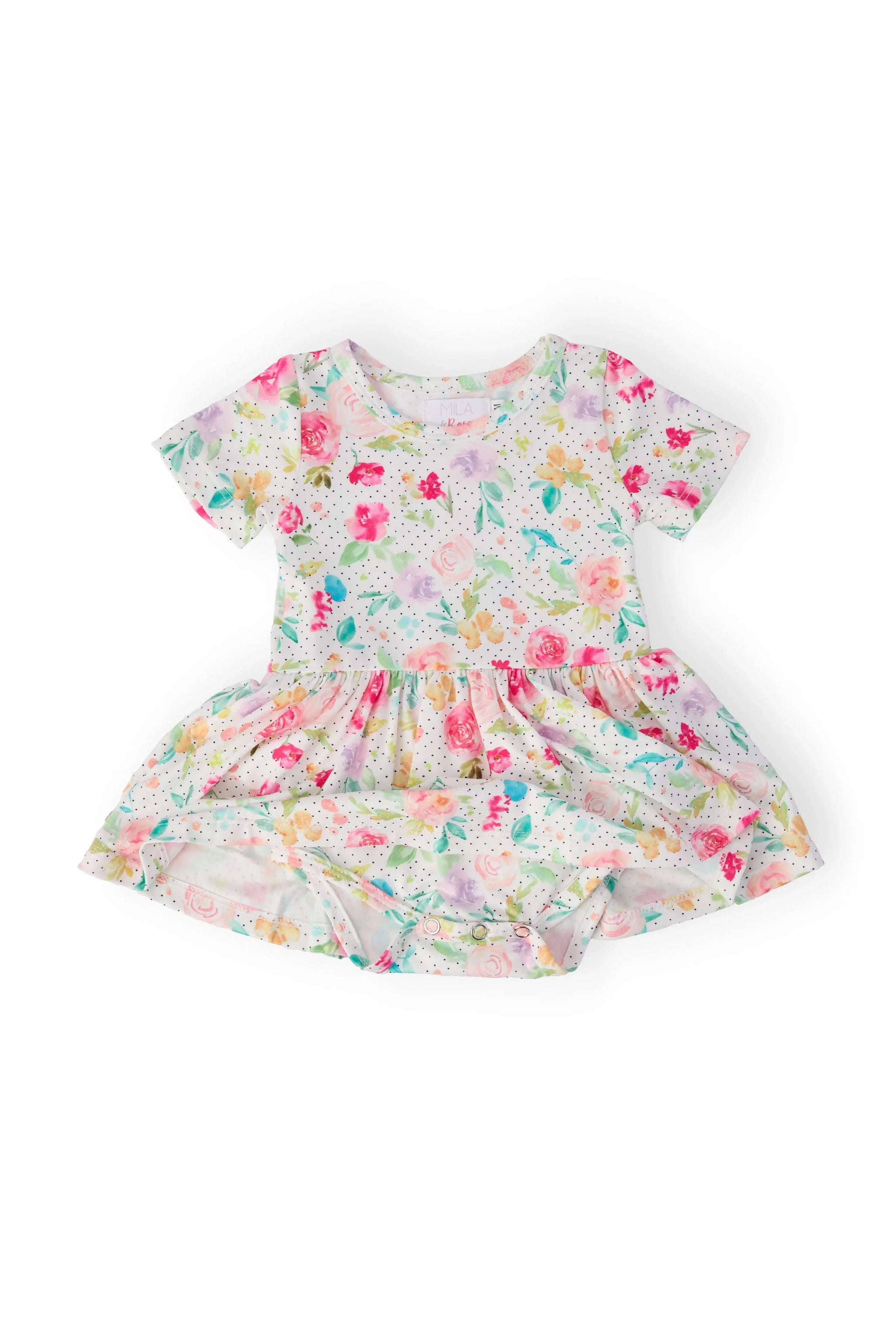 Painted Posies S/S Twirl Bodysuit - Mila & Rose ® - Flyclothing LLC