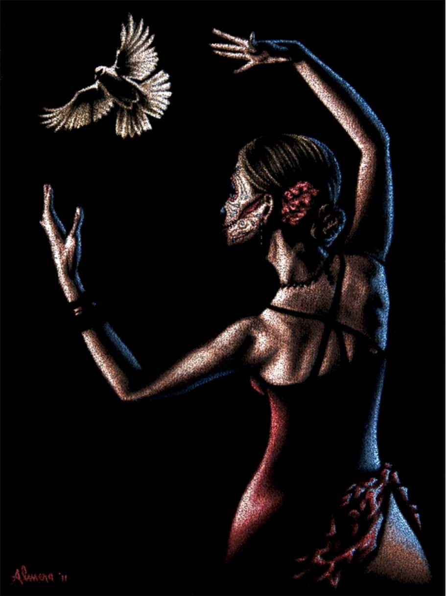 Black Market Art Company Paloma BlancaÂ Print
