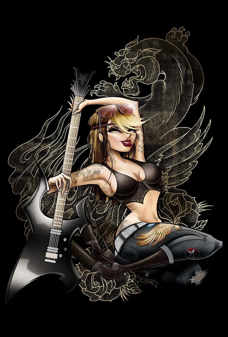 Black Market Art Company Pamfra Print - Black Market Art Company - Flyclothing LLC