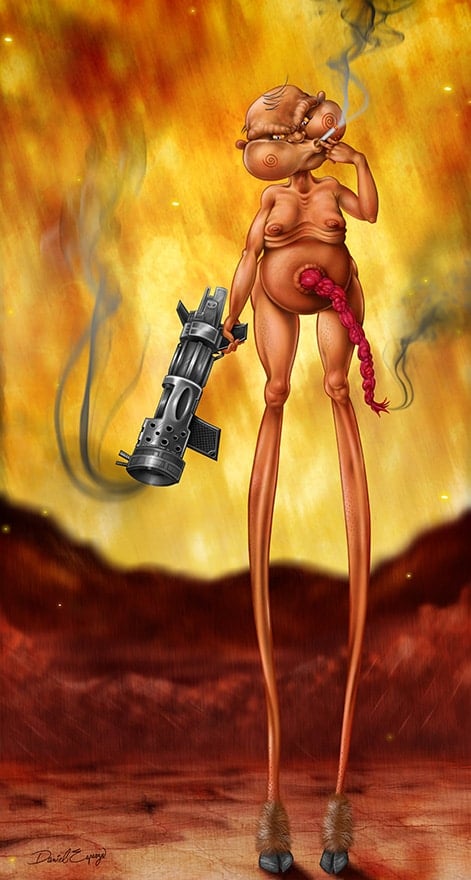 Black Market Art Company Pandemic Baby Print