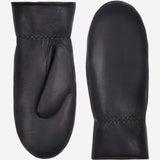 Paris (black) – Sheepskin leather mittens with lambswool lining and touchscreen feature