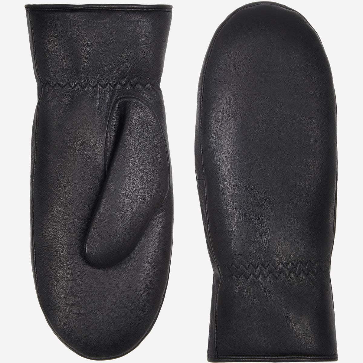 Paris (black) – Sheepskin leather mittens with lambswool lining and touchscreen feature