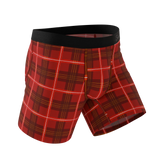 The Partridge | Red Cozy Plaid Ball Hammock® Pouch Underwear - Shinesty - Flyclothing LLC