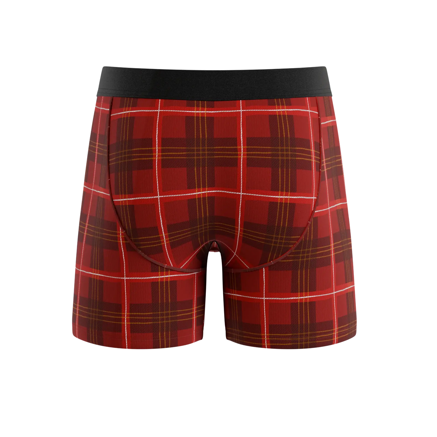 The Partridge | Red Cozy Plaid Ball Hammock® Pouch Underwear - Shinesty - Flyclothing LLC
