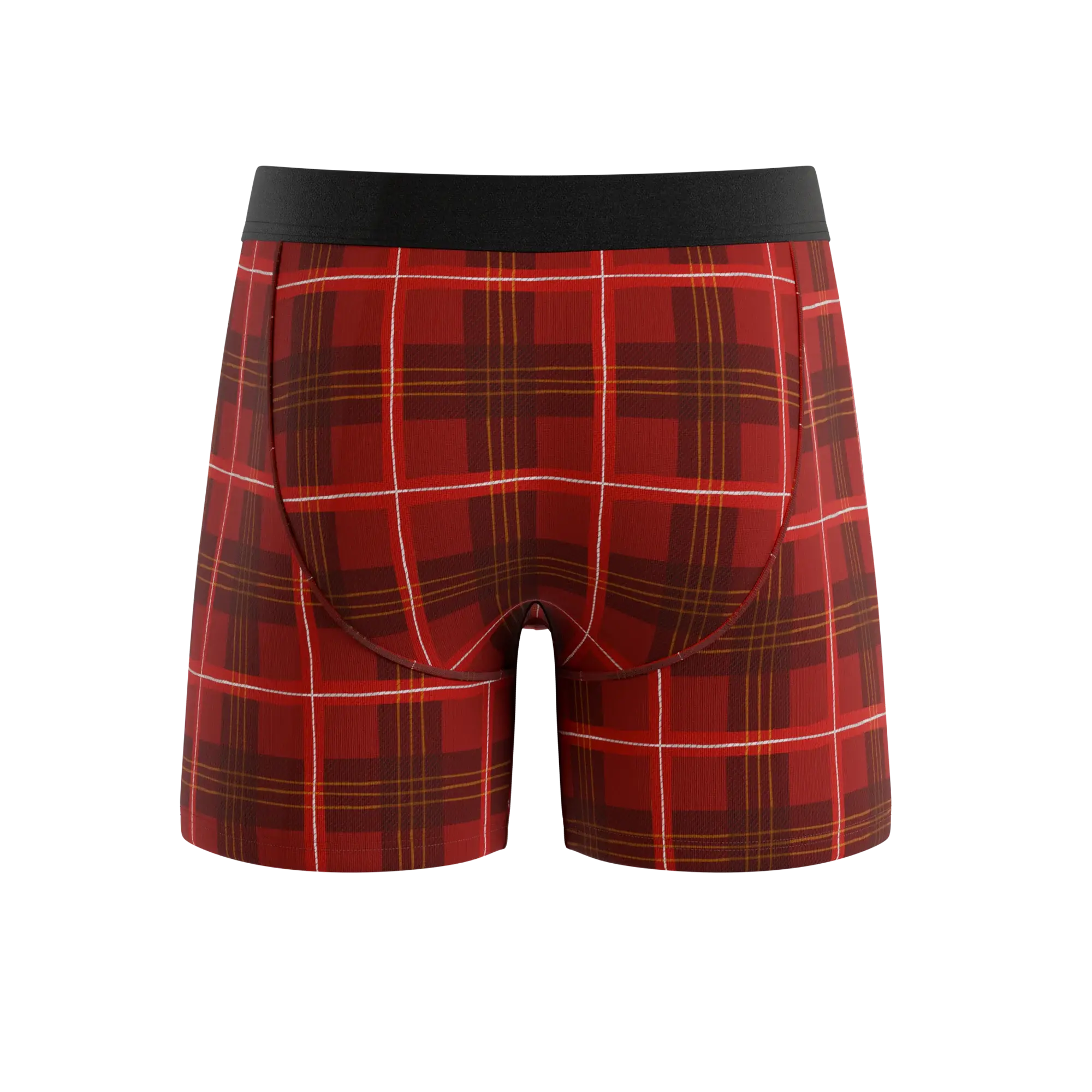 The Partridge | Red Cozy Plaid Ball Hammock® Pouch Underwear - Shinesty - Flyclothing LLC