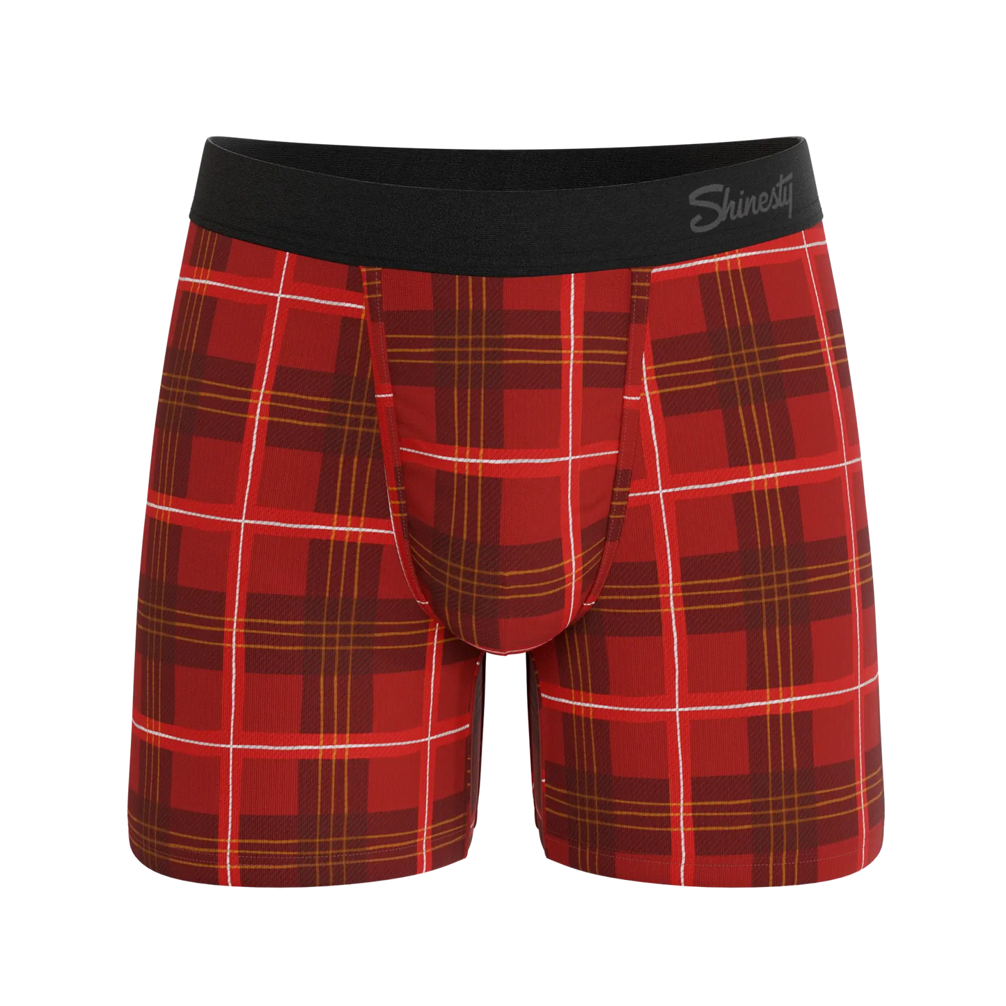 The Partridge | Red Cozy Plaid Ball Hammock® Pouch Underwear - Shinesty - Flyclothing LLC