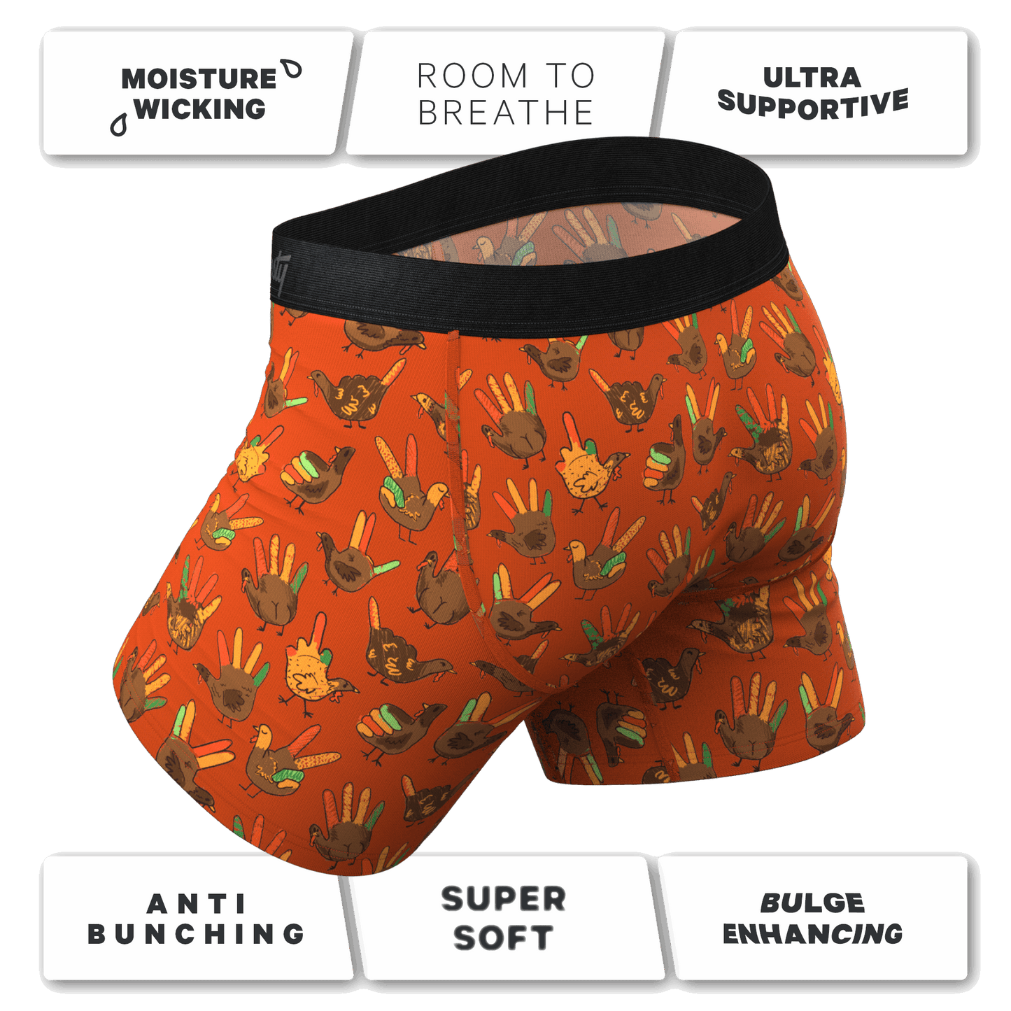 The Party Fowl | Thanksgiving Turkey Ball Hammock® Pouch Underwear