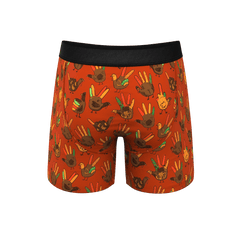 The Party Fowl | Thanksgiving Turkey Ball Hammock® Pouch Underwear With Fly - Shinesty