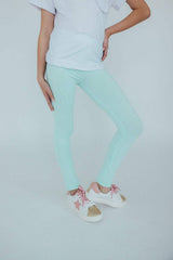 Pastel Green Leggings - Mila & Rose ® - Flyclothing LLC