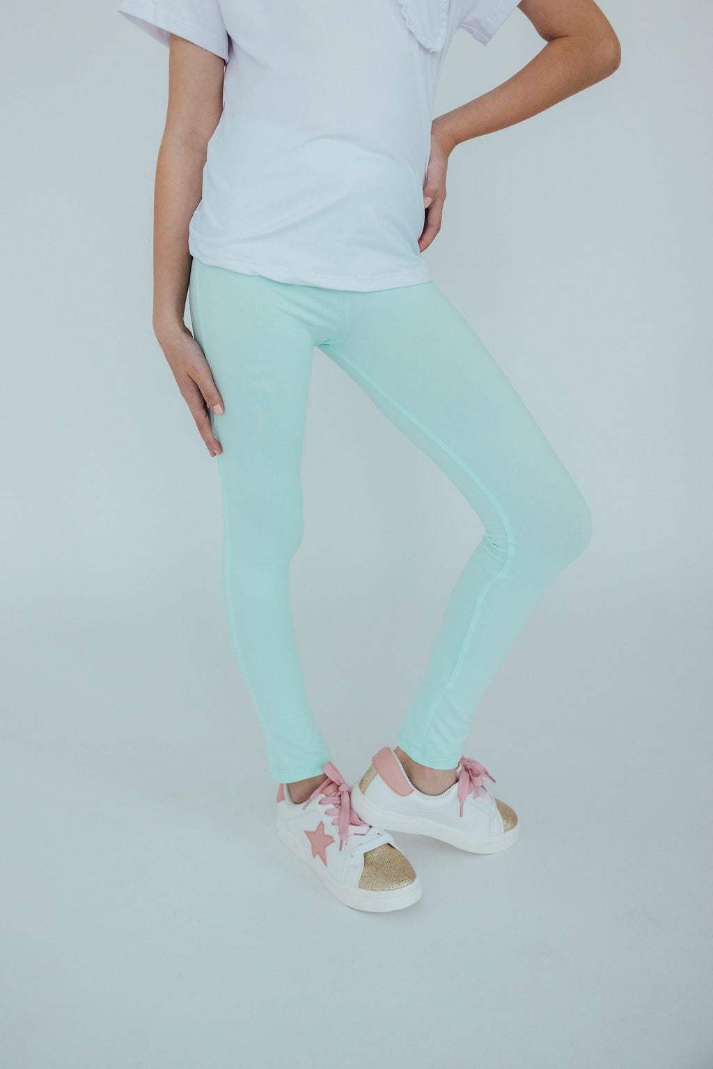 Pastel Green Leggings - Mila & Rose ® - Flyclothing LLC