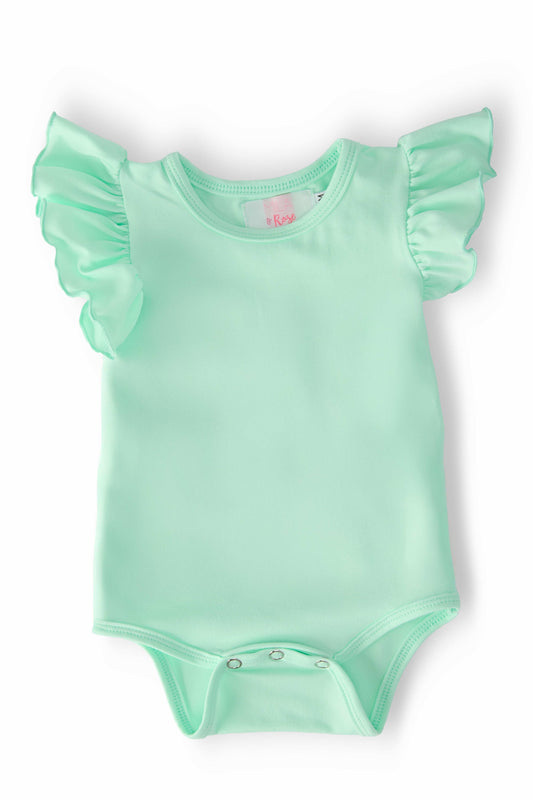 Pastel Green S/S Flutter Bodysuit - Mila & Rose ® - Flyclothing LLC