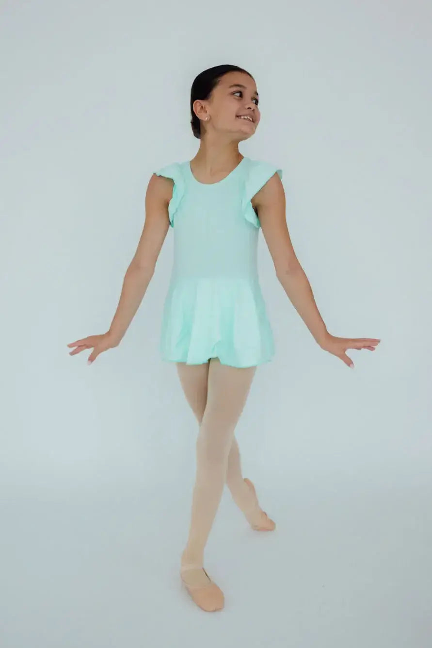 Pastel Green S/S Twirl Leotard - Mila & Rose ® - Flyclothing LLC