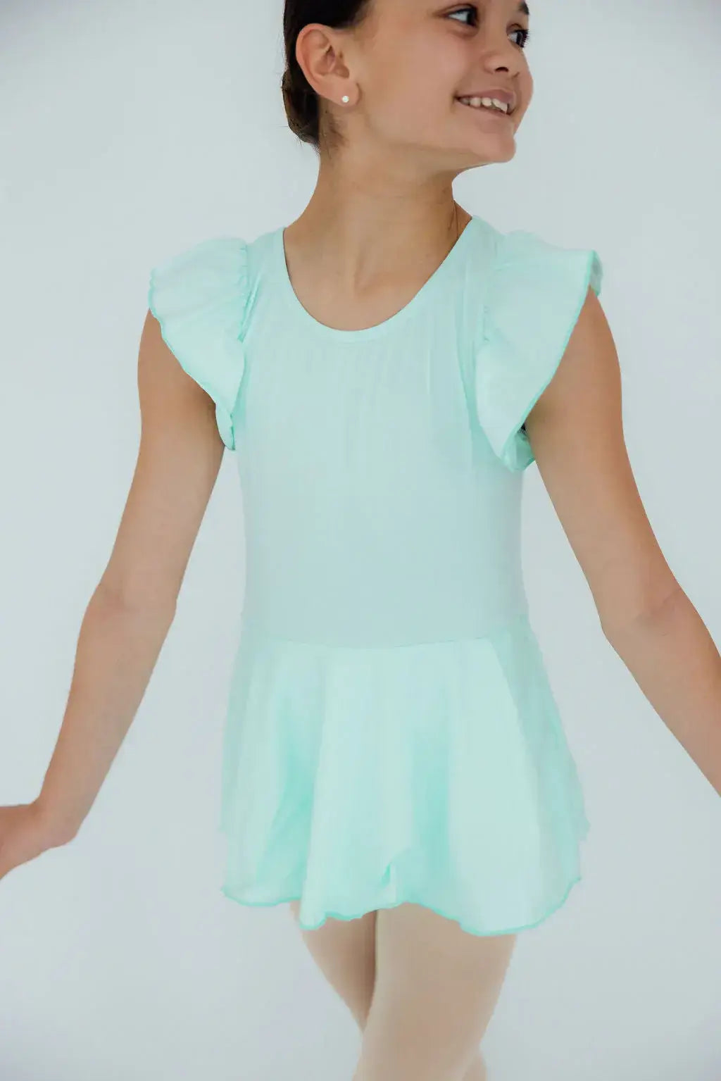 Pastel Green S/S Twirl Leotard - Mila & Rose ® - Flyclothing LLC