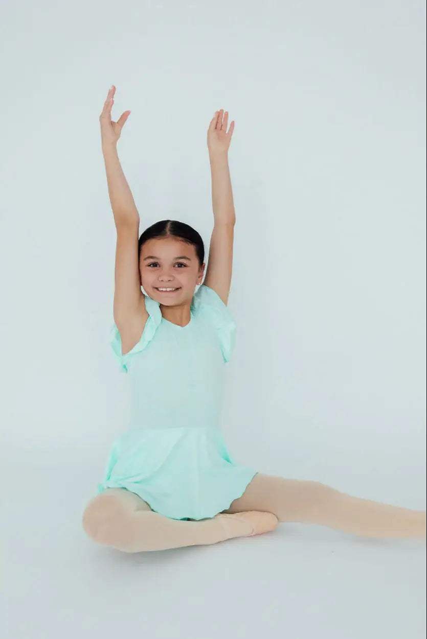 Pastel Green S/S Twirl Leotard - Mila & Rose ® - Flyclothing LLC