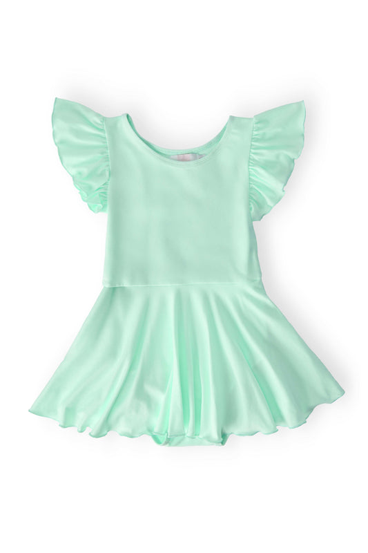 Pastel Green S/S Twirl Leotard - Mila & Rose ® - Flyclothing LLC