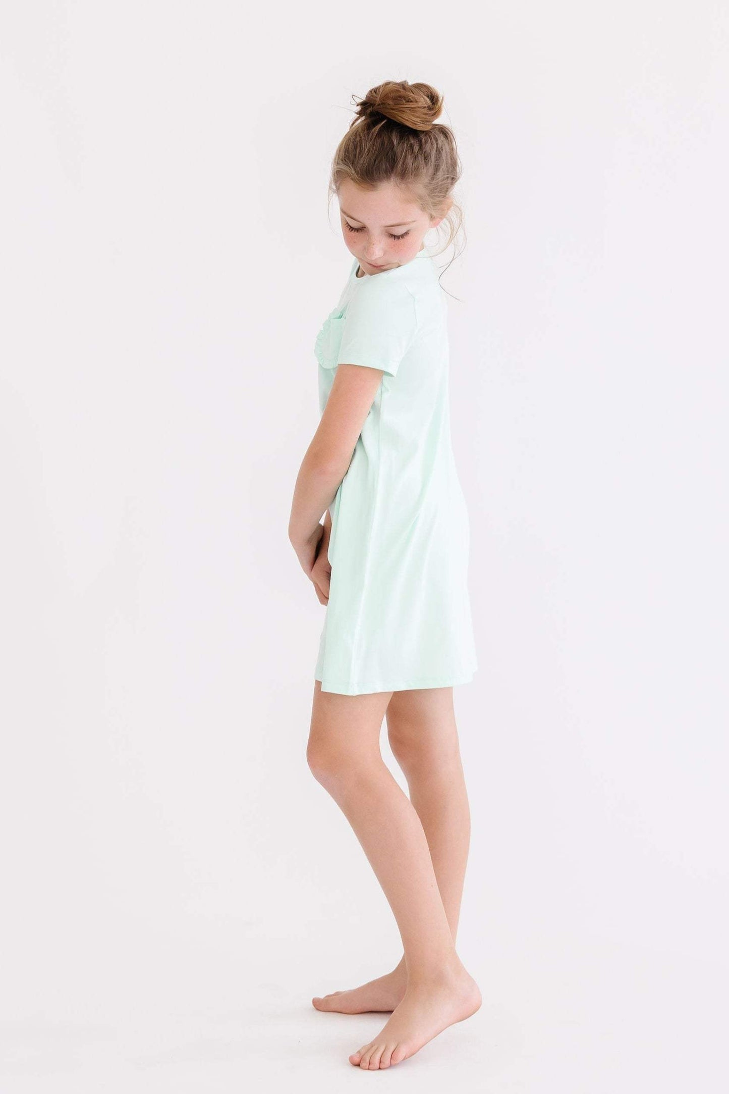 Pastel Green T-Shirt Dress