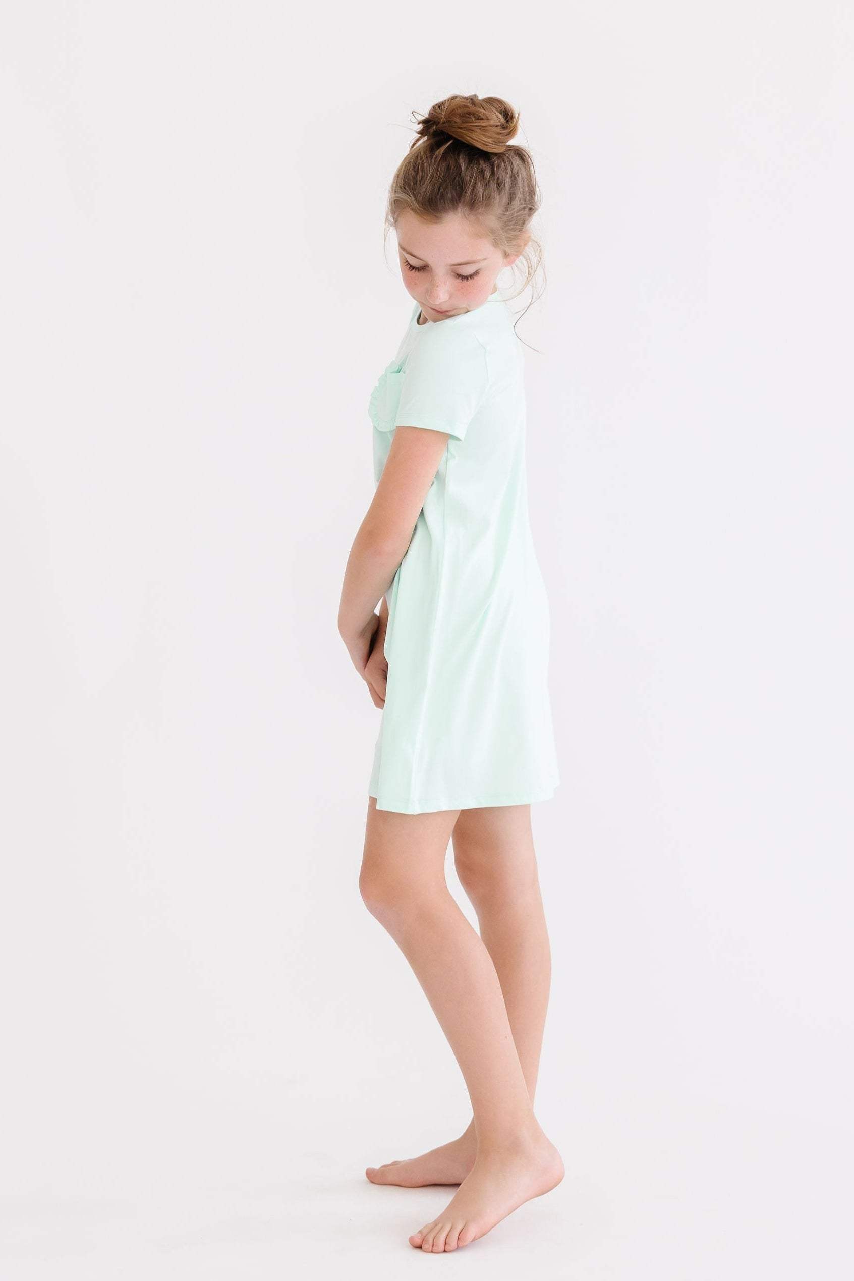 Pastel Green T-Shirt Dress