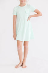 Pastel Green T-Shirt Dress - Mila & Rose ® - Flyclothing LLC