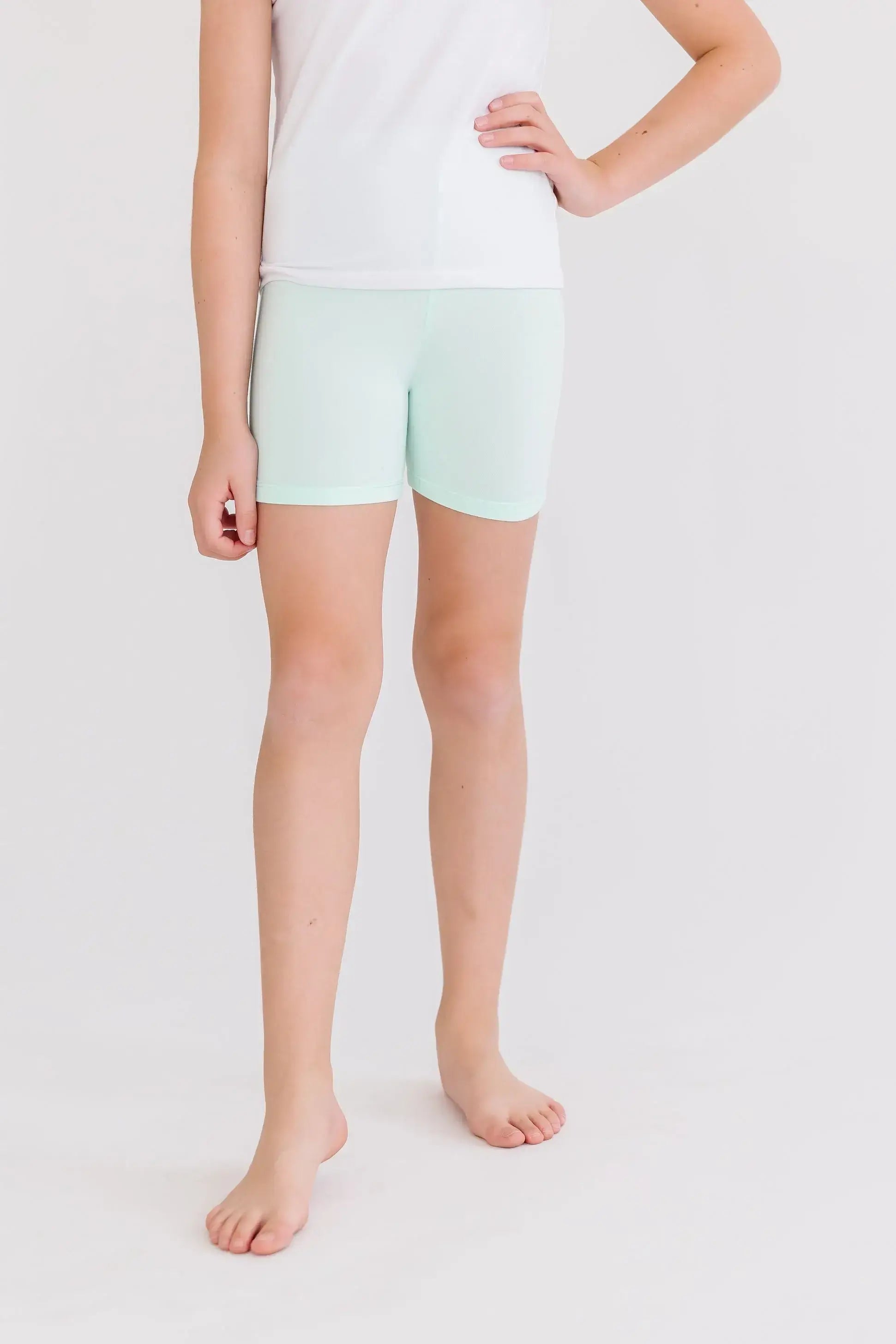 Pastel Green Twirl Shorts - Mila & Rose ® - Flyclothing LLC