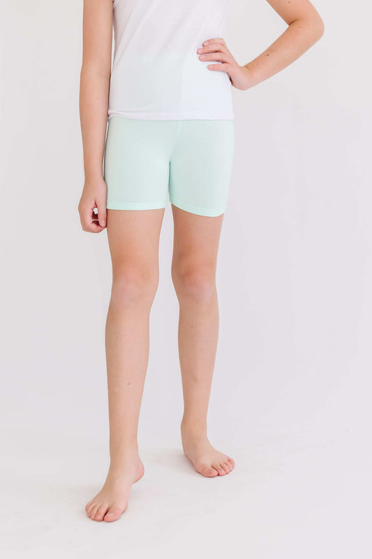 Pastel Green Twirl Shorts - Mila & Rose ® - Flyclothing LLC