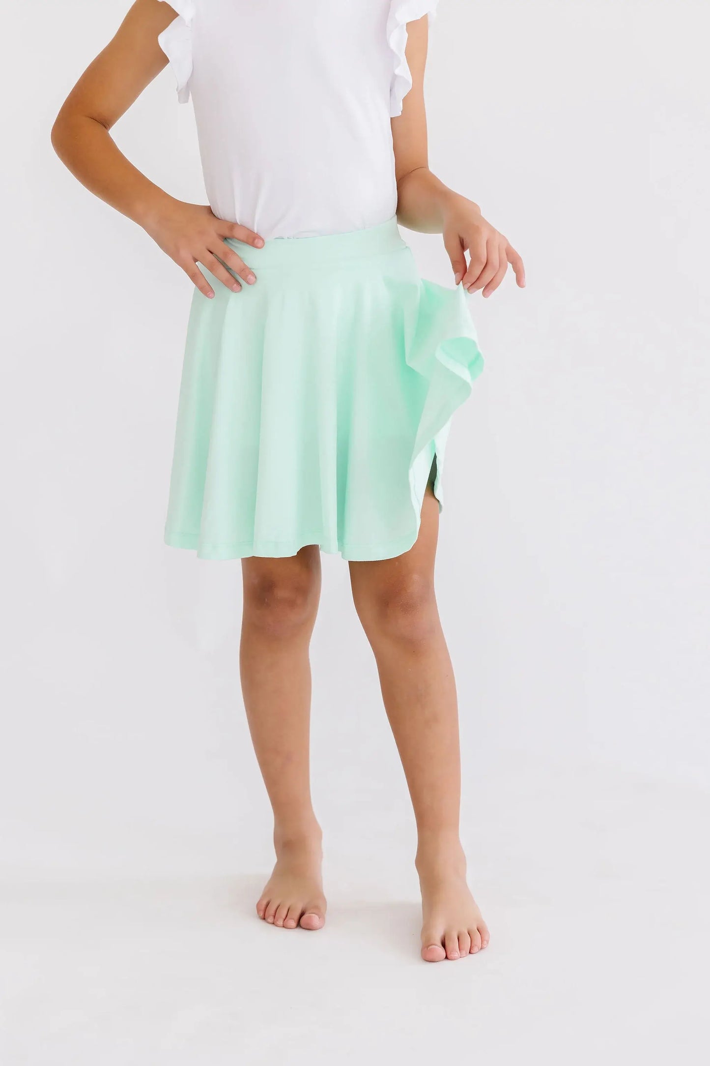 Pastel Green Twirl Skort - Mila & Rose ® - Flyclothing LLC