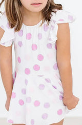 Pastel Polka Dot S/S Twirl Leotard - Mila & Rose ® - Flyclothing LLC