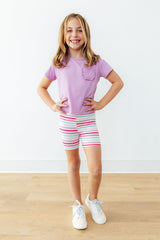 Pastel Stripes Twirl Shorts - Mila & Rose ®