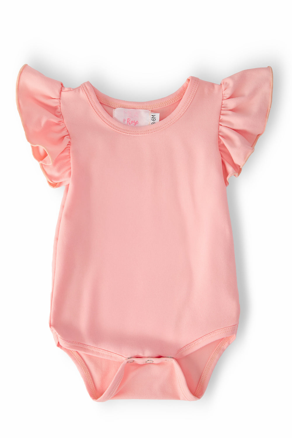 Peach S/S Flutter Bodysuit - Mila & Rose ®