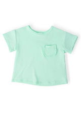 Pastel Green Ruffle Pocket Tee - Mila & Rose ® - Flyclothing LLC