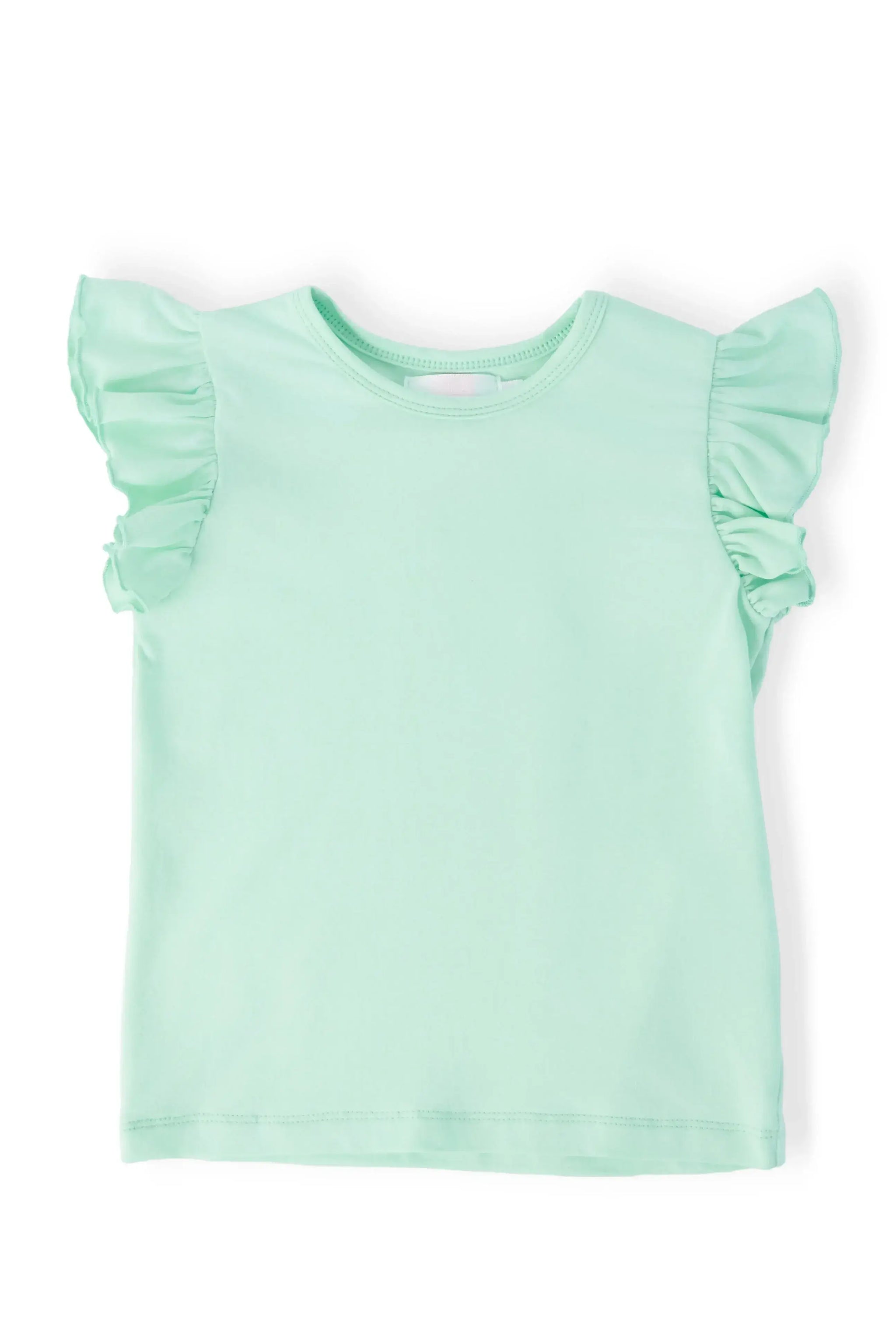 Pastel Green S/S Ruffle Tee - Mila & Rose ® - Flyclothing LLC