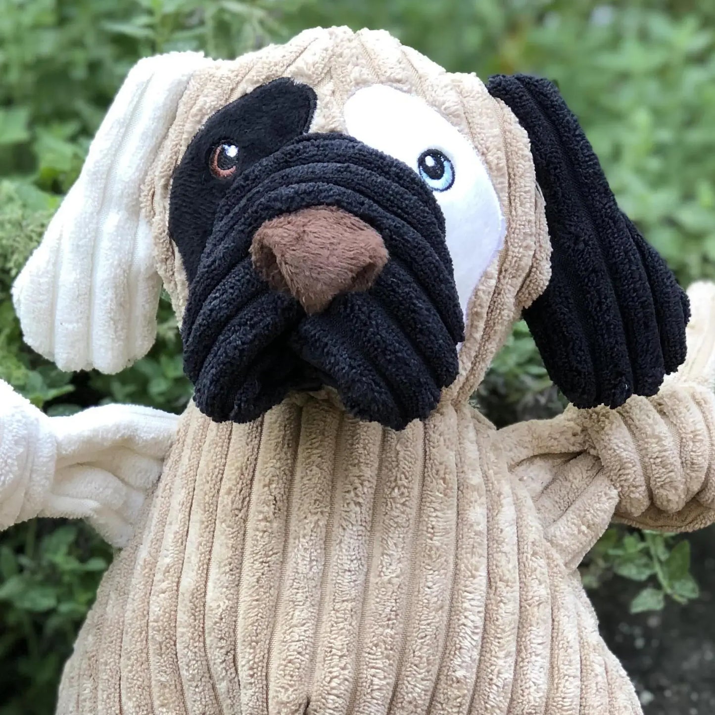 Patches HuggleMutt™ Knottie® Plush Dog Toy, Large - HuggleHounds - Flyclothing LLC