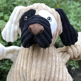 Patches HuggleMutt™ Knottie® Plush Dog Toy, Large - HuggleHounds - Flyclothing LLC