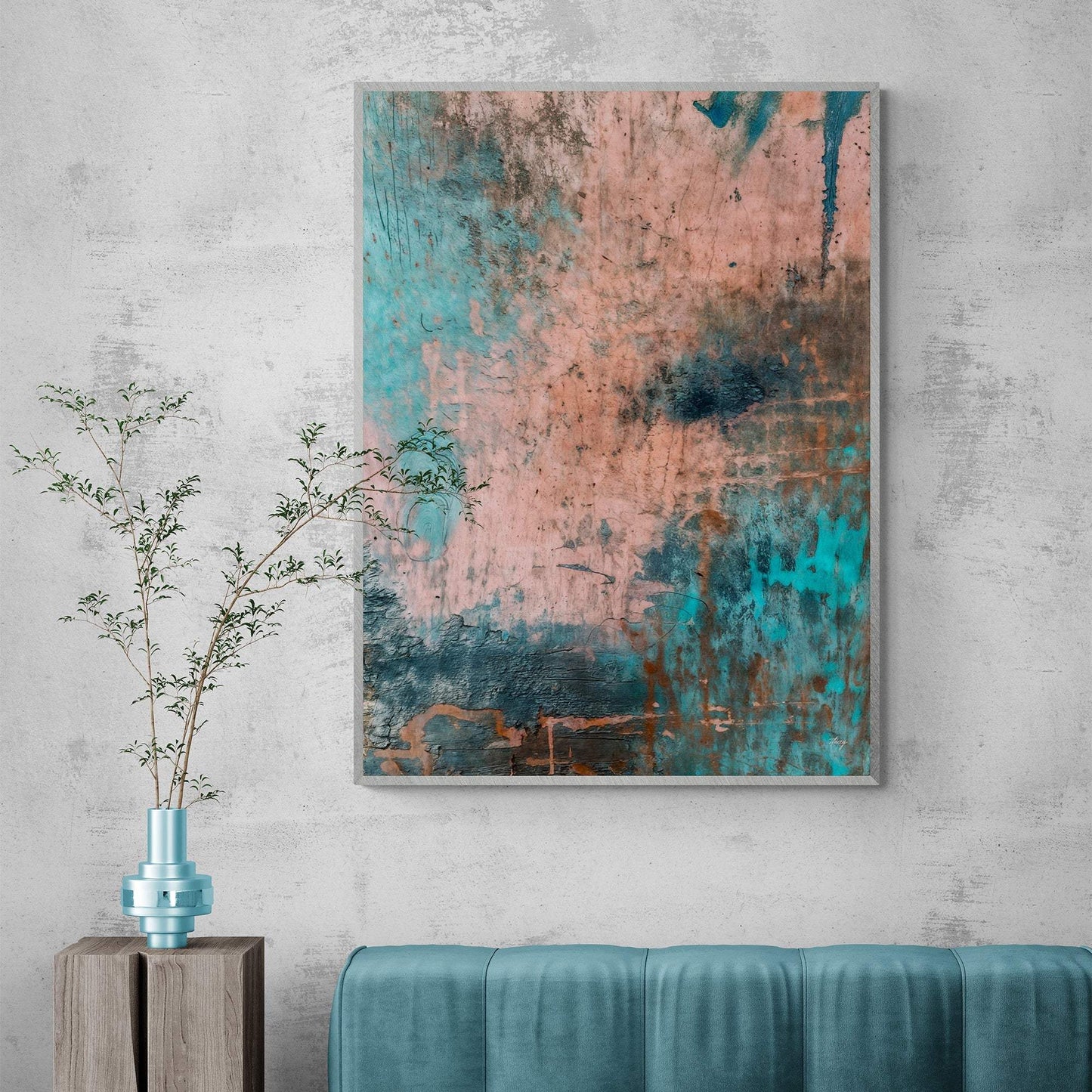 Canvas Print: "Patina Cascade" - Tailored Canvases - Flyclothing LLC
