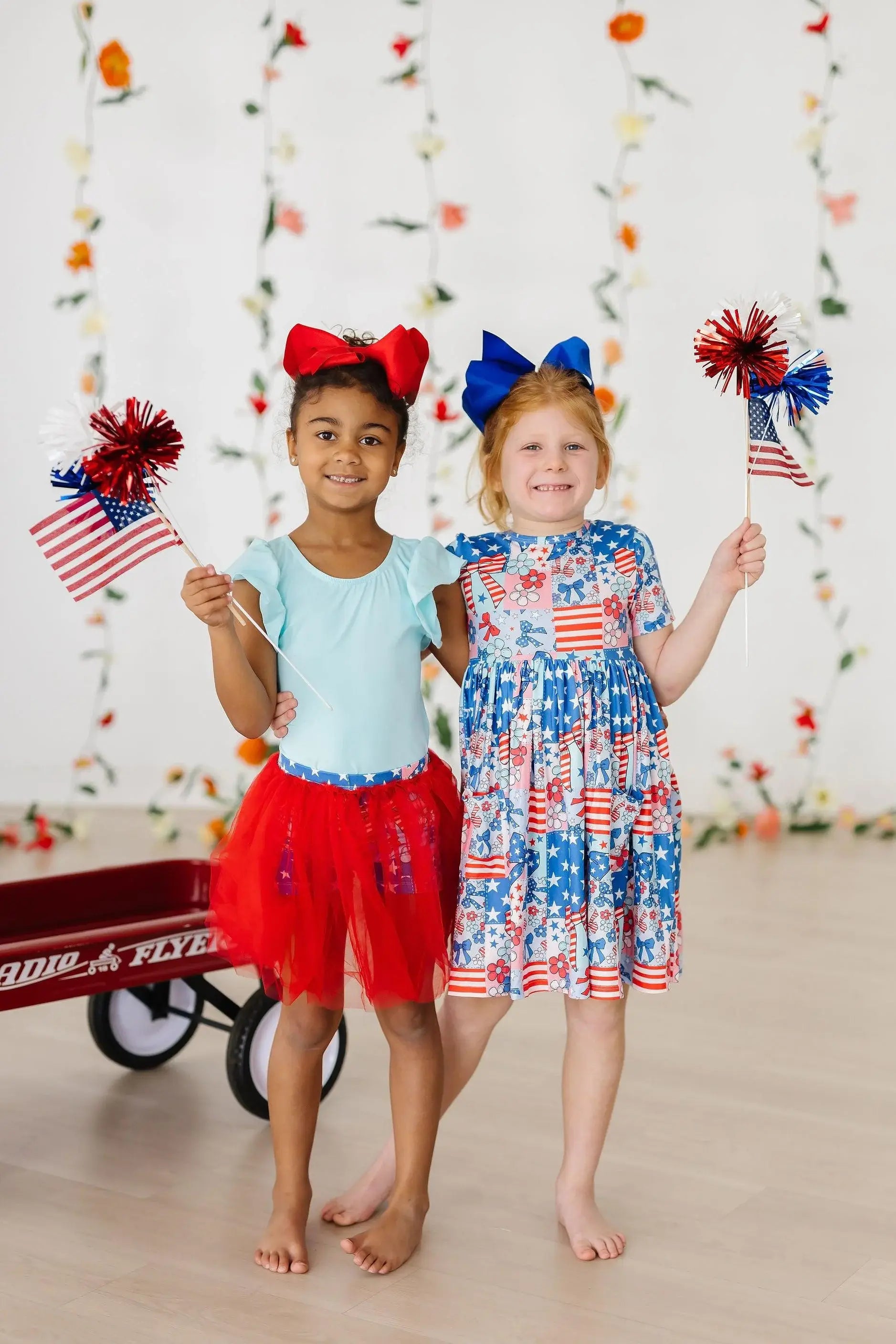 SALE Patriotic Patchwork Tutu Shorts - Mila & Rose ® - Flyclothing LLC