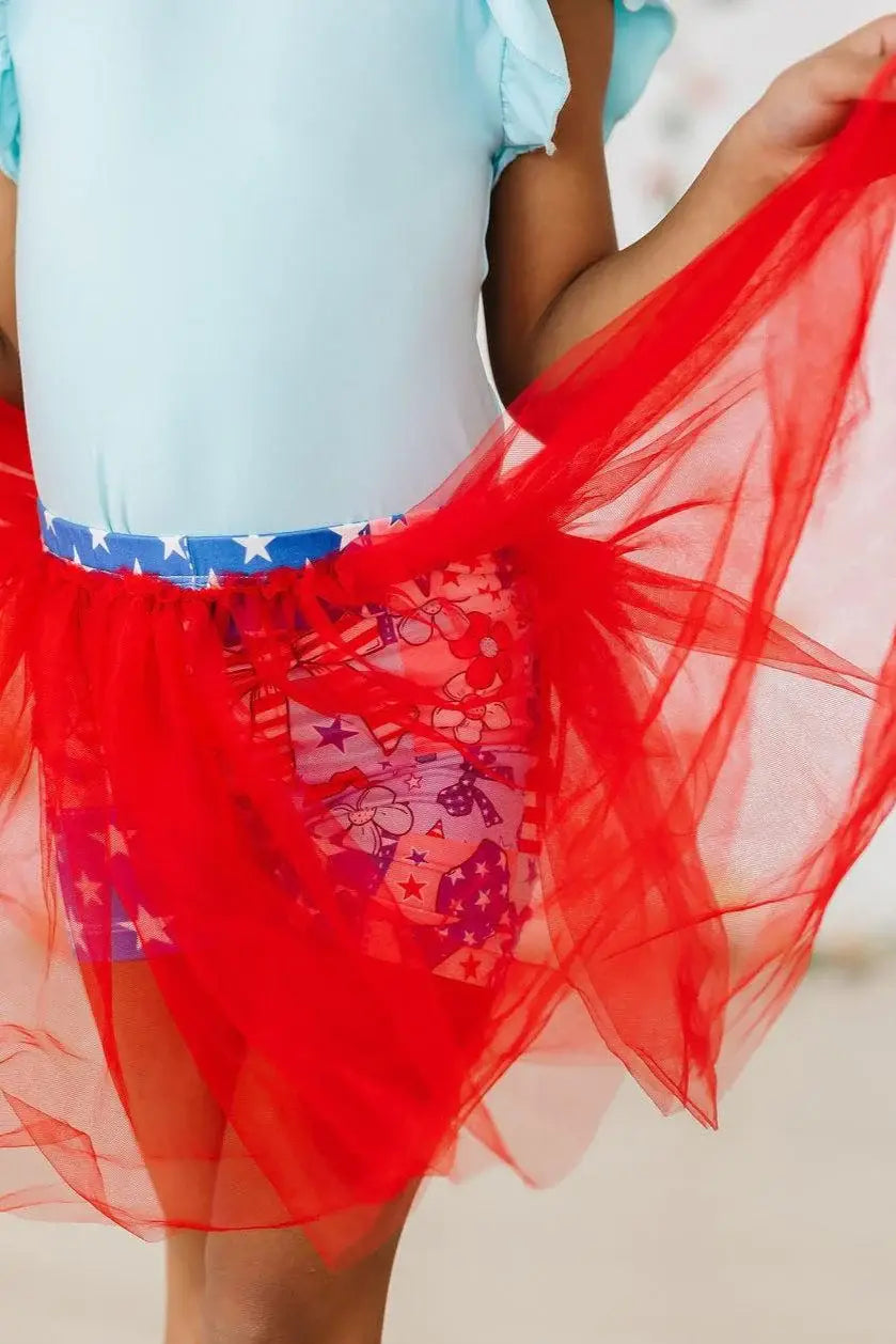 SALE Patriotic Patchwork Tutu Shorts - Mila & Rose ® - Flyclothing LLC
