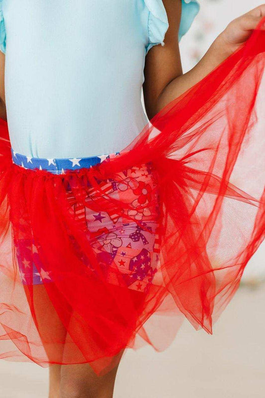 Patriotic Patchwork Tutu Shorts - Mila & Rose ® - Flyclothing LLC
