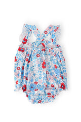 Patriotic Petals Ruffle Cross Back Romper - Mila & Rose ® - Flyclothing LLC