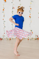 SALE Patriotic Plaid Ruffle Twirl Skort - Mila & Rose ® - Flyclothing LLC