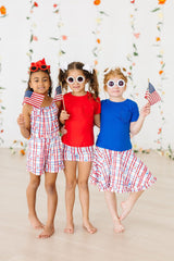 Patriotic Plaid Twirl Shorts - Mila & Rose ®