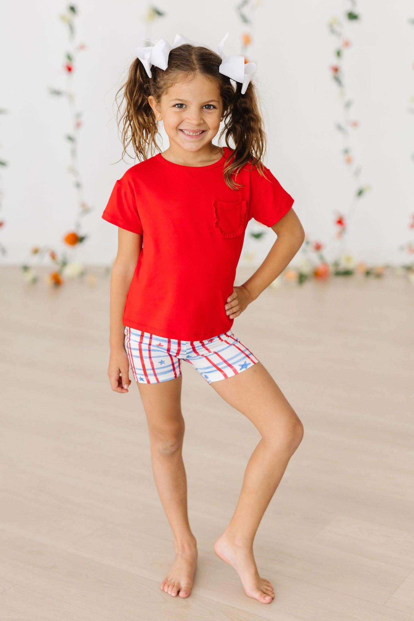 Patriotic Plaid Twirl Shorts - Mila & Rose ®