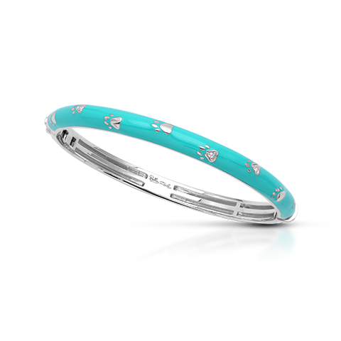 Paw Prints Bangle - Belle Étoile Jewelry - Flyclothing LLC